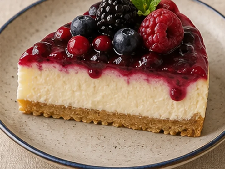 Cheesecake temsili sunum